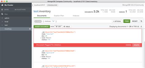 Aggregation operations group values from multiple documents together, and can. . Mongodb compass delete all documents